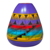 Multicolor Native American Pottery Design Jars (Violet)-2