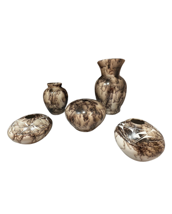 Navajo Native American Shirley Smith Hand Crafted Horsehair Pottery-2